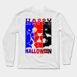 Happy Halloween - Polyamorous Pride Long Sleeve T-Shirt